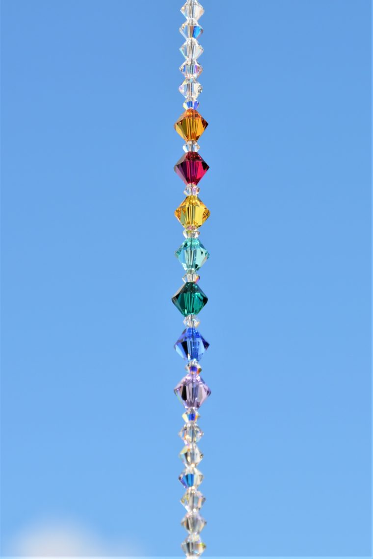 Sonnenfänger 'Little Rainbow' in crystal AB, 30mm Ø, Länge 23 cm, aus funkelnden Kristallen von Swarovski® – Bild 5