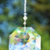 Sonnenfänger 'Rainbow-Giant', Länge 63 cm, Kaskade aus funkelnden Kristallen von Swarovski®, Kristalloktagon 60 mm d von Schöler Crystal – Bild 8