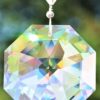 Sonnenfänger 'Rainbow-Giant', Länge 63 cm, Kaskade aus funkelnden Kristallen von Swarovski®, Kristalloktagon 60 mm d von Schöler Crystal – Bild 10