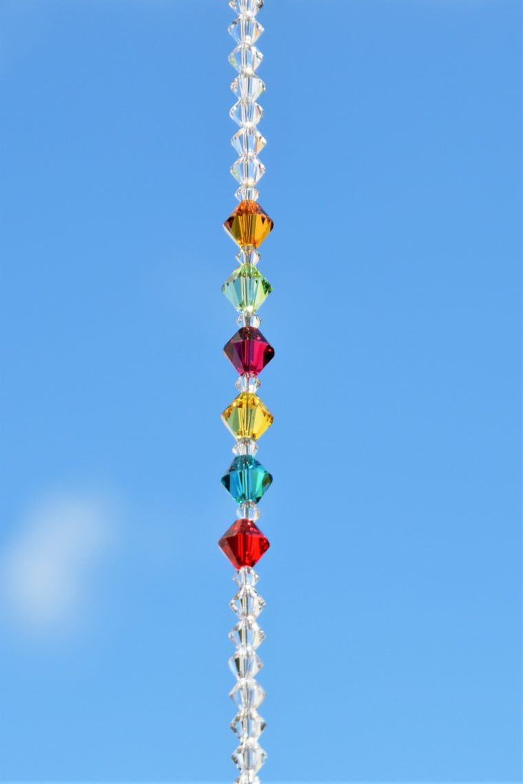 Sonnenfänger 'Indian Summer' in crystal AB, 40mm Ø, Länge 30 cm, mit funkelnden Kristallen von Swarovski® – Bild 5